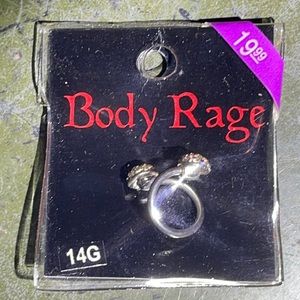 Body Rage BELLYBUTTON RING NWT Era 2000-2009 14G